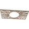 Ekena Millwork Hoover Wood Fretwork Pierced Ceiling Medallion, Birch, 16"W x 8"H x 5 7/8"ID x 1/4"T CMWP16X08X0250HOBI - alternate 2
